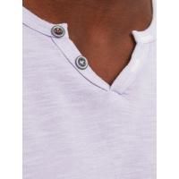 Camiseta con botones hombre Jack & Jones 12164972 manga corta lila - details 1