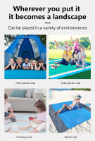 Manta De Playa Impermeable Y Ligera De 200x210cm Sandproof Para Camping Picnic Viajes Senderismo Deportes Matriz De PVC - details 10