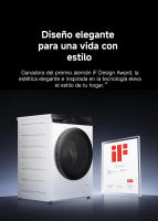 Oficial | Lavadora Secadora Xiaomi Mijia Pro 9kg, Lavadora Secadora, Clase A-25%/D, 1400 RPM, Vapor Refrescante, Doble Dosificación Automática, Lavado Ultrarrápido, 14 Programas, Control Inteligente, Blanco, Clase D - details 15
