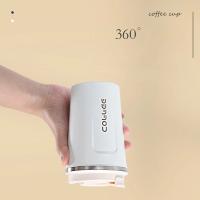 Taza Térmica De Acero Inoxidable 380/510ml Para Viaje Y Oficina Termo Antigoteo Con Capacidad Grande Y Estilo De Negocios - details 2