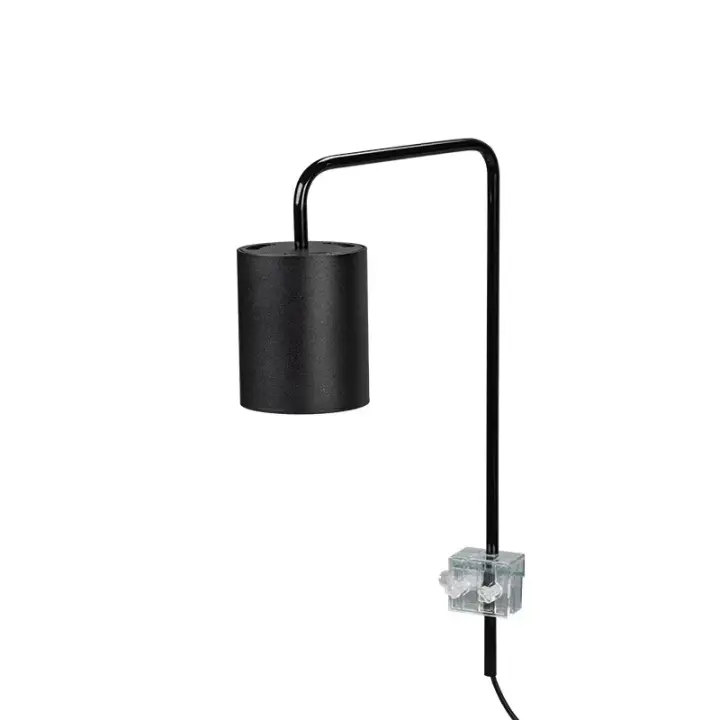 Lámpara LED Para Acuario Planta Acuática Luz Completa De Crecimiento De Plantas 12W/18W Clip Sobre Tanque Aluminio Negro - 1