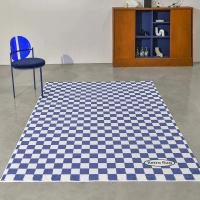 Carpetas Minimalistas Para Sala De Estar Y Dormitorio Estilo Moderno Alfombra Cuadriculada Decorativa De Poliéster 100% Matriz Grande Para Decorar El Piso - details 4