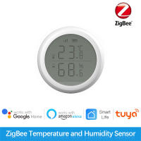 Sensor De Temperatura Y Humedad ZigBee Tuya Con Pantalla LCD Control Remoto Por App Y Voz Alexa Google Home Para El Hogar - details 0