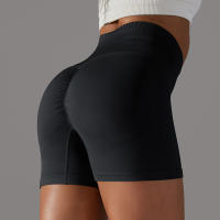 Pantalones cortos deportivos de Yoga sin costuras para mujer, pantalones cortos deportivos para ciclismo, trotar, Fitness, cintura alta, Push Up, pantalones cortos de gimnasio, mallas, ropa de Yoga - details 19