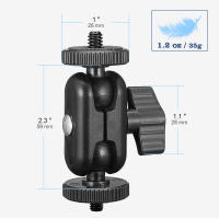 Magic Arm Con Cabezas De Bola Doble Extensión De 360° Con Tornillo 1/4'' Montaje Para Cámara Gopro DSLR Monitor Luz De Video Micrófono Trípode Accesorio Fotografía Universal - details 0