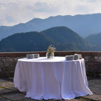 Mantel Redondo De Seda Blanca Para Bodas Y Fiestas Cubierta Transparente Brillante Y Suave Para Restaurante Banquete Decoraciones - details 6