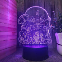 Lámpara De Escritorio Creativa 3D Totoro Con Luz Nocturna Cambiable En 16 Colores Decoración De Habitación Regalo Para Niños - details 5