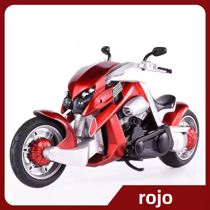 Moto De Tyrannosaurus 1:12 De Aleación De Metal Juguete Con Sonido Y Luz Vehículos Retroalimentados Decoración Para Niños Regalo - 1