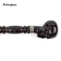 Bastón De Madera Creativo Con Diseño De Calavera De Diablos Negro Para Moda Y Cosplay Decorativo 93cm Con Punta De Goma Para Senderismo - details 11