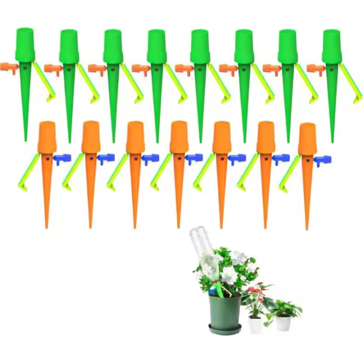 Kit de Riego por Goteo de 15 Piezas | Válvula de Agua Ajustable | Riego Automático - 1
