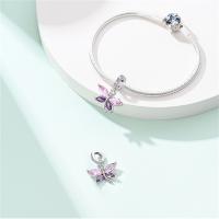 Colgantes De Libélula Exquisita De Plata 925 Sterling Con Zirconia Brillante Para Pulseras DIY Colorido Adecuado Para Fiestas Y Aniversarios - details 1