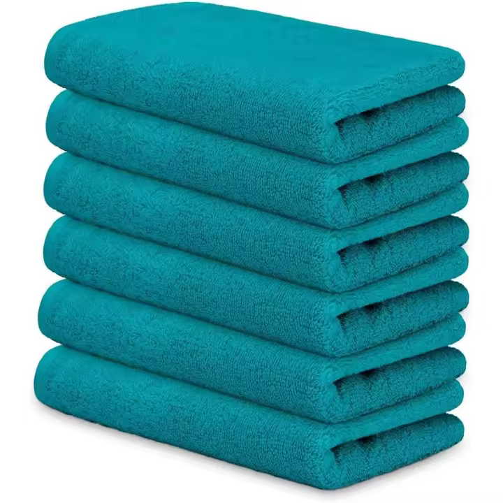 Pack 6 Pack 12 Toallas Pequeñas 30x50cm Algodón 450g/m² – Tollas de Cara - Toallas de Bidet - Suaves y Absorbentes – Toallas de Cara, Aseo o Invitados – Hogar, Hotel Apartamento Turístico o SPA – Calidad Premium - Larga Duración - 1