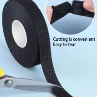 Cinta Eléctrica De Velours Negra 15m 19MM 25MM 32MM Adhesiva Retardante De Llama Tejido De Algodón Para Enredaderas De Cableado - details 2