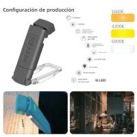 Luz De Lectura LED Recargable USB Con Clip Luz De Escritorio Portátil 500mAh 15 Niveles De Brillo Ajustable Protección Ocular 1600K-6000K - details 0