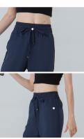 Pantalón Deportivo Mujer High Belt, Seco rápido, Suelto with bolsitos y Puño - details 0