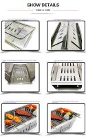 Estufa De Camping Plegable De Acero Inoxidable 304 Para Barbacoa Y Grill Portátil Exterior Con Tabla De Cocina Sin Ignición - details 6