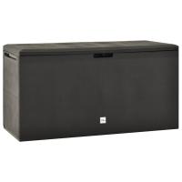 vidaXL Caja de almacenaje para jardín gris antracita 114x47x60 cm - details 0