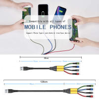 Cable De Carga USB Tipo C 4 En 1 Para iPhone 14 pro Max 3 En 1 Para Samsung Xiaomi Huawei Y Más Cable Micro 2 En 1 PVC Braided - details 3