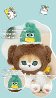 Muñeco De Peluche De Serie Animal Mofusand Verdadero Gaviota Gato Pato Verde Flamingo Rojo Piedra Ornamento De Bird Skipjack Azul - details 7