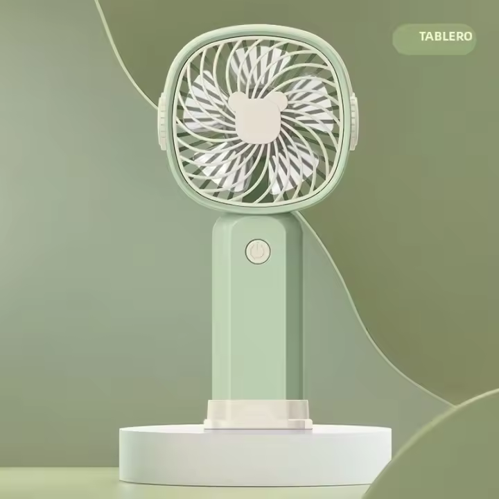 Ventilador USB Portátil Mini Con Soporte Multifuncional Para Escritorio Estudiantes Exterior Ventilador De Mano Eléctrico Portátil - 1