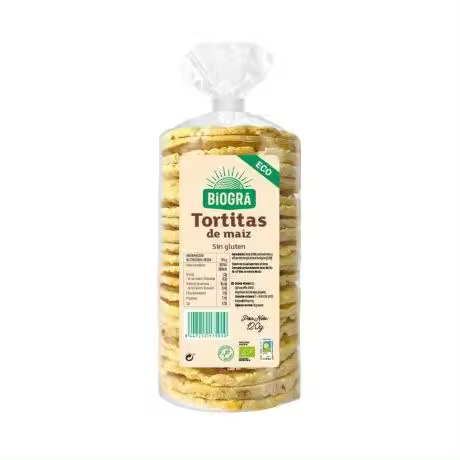 Tortitas Maiz Eco SinGluten 120g Biogra - 1