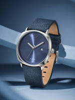 Reloj De Pulsera TOMI Para Hombres Minimalista Y De Moda Deportiva Con Calendario Y Material De Cuero Casual De Cuarzo - details 14