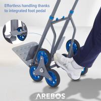 AREBOS Carretilla de mano Carro de transporte 150kg plegable Carro salvaescalera - details 26