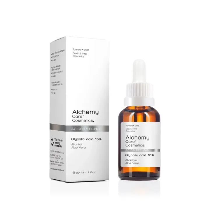 ALCHEMY CARE COSMETICS Ácido Glicólico 15% -  Tratar el envejecimiento, el acné y las manchas en la piel 30 ml - 1