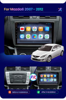 AWESAFE inalámbrico CarPlay Android Auto Radio para Mazda 6 6(GH) Rui 2007 - 2015  coche reproductor multimedia GPS 2 din autoradio volante controles RDS Bluetooth - details 2