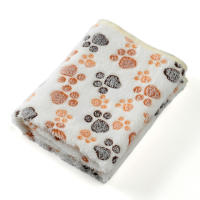 Alfombra De Cama Para Perros Pequeños Y Medianos Con Estampado De Patas De Peluche Coral Suave Para Gatos Accesorios Para Bulldog Schnauzer - details 3