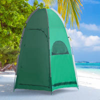 Outsunny Tienda de Ducha Portátil Tienda de Privacidad Emergente 122x122x213 cm UPF30+ Cambiador para Camping WC Inodoro Senderismo Verde - details 1