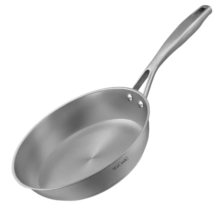 Sartén de Acero Inoxidable 28 cm WECOOK | Inox 18/10 | full inducción, Gas,  electricidad, vitro-cerámica | Apto para hornos y Lavavajilla - 1