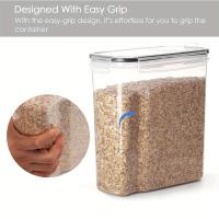 Juego De 3 Contenedores De Almacenamiento Para Cereales Airtight BPA Free Limpieza En Lavavajillas Con Bolígrafo Y Etiquetas Capacidad 2.5L/4L - details 6