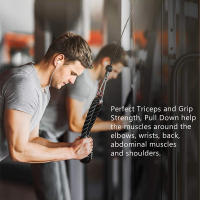 Accesorio De Ejercicio Para Máquina De Cables Tirador De Cuerda Monohandlar Para Tríceps Y Biceps Entrenamiento De Fuerza Unisex - details 3