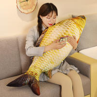 Muñeco De Peluche De Pecado Dorado 3D Simulación 30-80cm Almohada Creativa De Sofá Regalo Juguete De Animal Suave Para Niños Y Adultos - details 10
