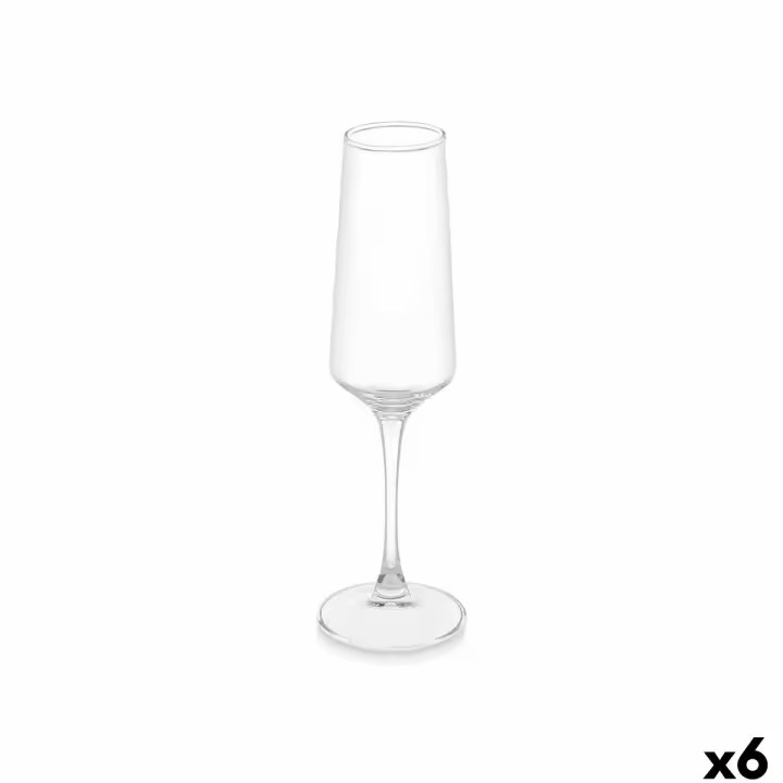 Copa de champán Vivalto REJ6323/BHZ6 Transparente Vidrio 250 ml (6 Unidades) - 1