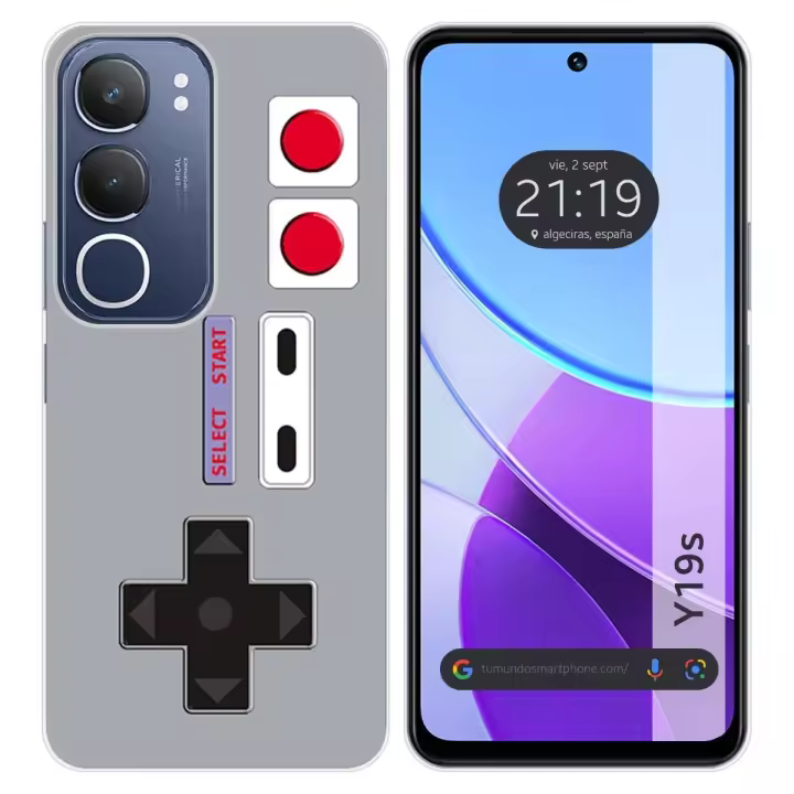 Funda Silicona para Vivo Y19s diseño Consola Dibujos - 1