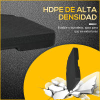 Outsunny Peso para Base de Sombrilla de 4 Piezas Base para Sombrilla Cuadrado Rellenable de Agua 60 kg Arena 70 kg o Mixto 80 kg para Base Cruzada Negro - details 5