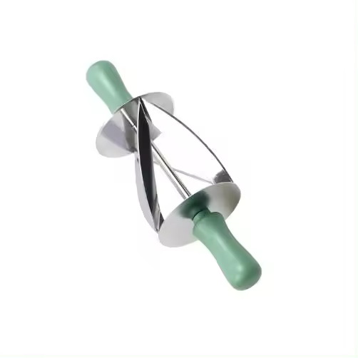 Rodillo de medialuna de acero inoxidable, cortador de masa multifunción | Molienda fina para hornear en casa, cocina, panadería y restaurante Fulenyi - 1