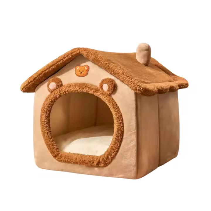 Casa De Mascotas Plegable Para Gatos Y Perros Pequeños Con Sofá Cueva Mueble Para Mascotas Lavable Y Desmontable Para Pequeños Y Medianos Gatos Y Perros - 1