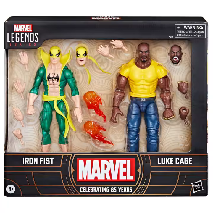 Blister figuras Iron Fist & Luke Cage Celebrating 65 Years Marvel 15cmFigura  Coleccionable - Idea de Regalo- Mercancia Oficial - Juguetes para Niños y Adultos - Movies Fans - Muñeco para Coleccionistas y Exposición - 1