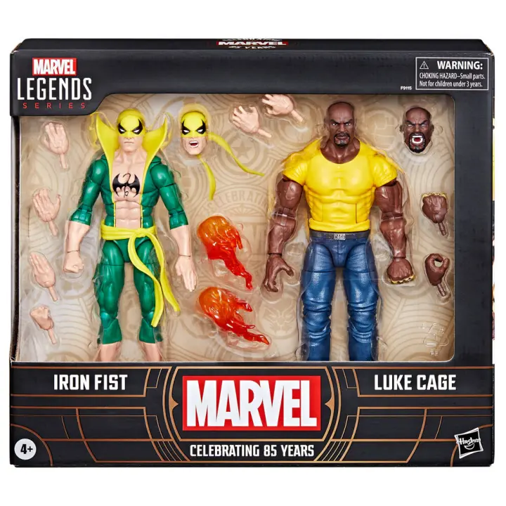Blister figuras Iron Fist & Luke Cage Celebrating 65 Years Marvel 15cmFigura  Coleccionable - Idea de Regalo- Mercancia Oficial - Juguetes para Niños y Adultos - Movies Fans - Muñeco para Coleccionistas y Exposición - 1