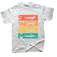 Camiseta De Algodón Vintage Retro Divertida Para Nadadores Camiseta De Calle Manga Corta Regalo De Cumpleaños Para Hombres - details 1