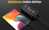 Arrancador de Coches Portátil BRPOM BM501 4000A para Todo Gasolina o 10L de Diésel con Cables Inteligentes, Salida QC3.0 y Espera Larga - details 32