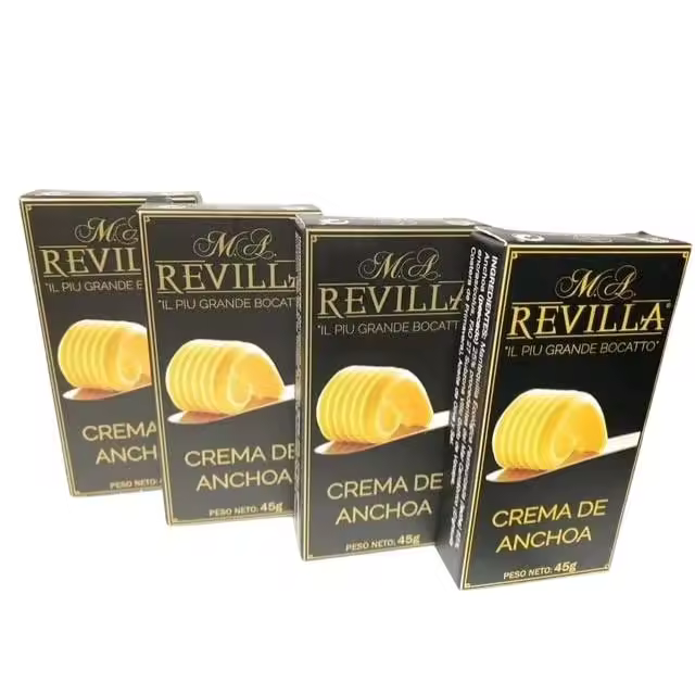 Los Picones Gourmet I Pack 4 latas I Crema de Anchoas Revilla - 1