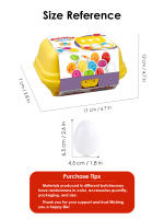 Juguetes Educativos Montessori Para Bebés 6Pcs Huevo Inteligente Aprendizaje Infantil Reconocimiento De Colores Y Formas Para Niños De 3-6 Años - details 2