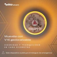 3 UDS * Trophy - V16 baliza de emergencia, IoT Luz de Emergencia V16 con Geolocalización, Exigible a Partir de 2026, Baliza Conectada con DGT 3.0, Señal V-16 para Coches, Aviso Ubicación. - details 0