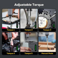 Kit De Herramienta De Destornillador Eléctrico Portátil 68-en-1 Con 64 Brocas S2 De Precisión 5 Ajustes De Torque Y 4 Luces LED Para PC Cámara - details 2
