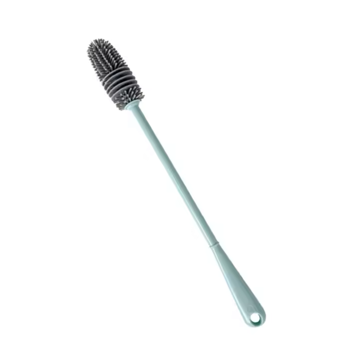 Cepillo De Limpieza Para Botella De Bebé Y Vaso De Cocina Doméstica 1PC Longitud De Mango Ajustable Sin Esquinas Muertas Material Ecológico Silicone - 1