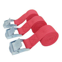 3 Piezas Cinta De Amarre De 1M Con Hebilla De Metal Para Automóvil Motocicleta Bicicleta Cuerda De Remolque Fuerte Cinta De Polipropileno Para Equipaje - details 7